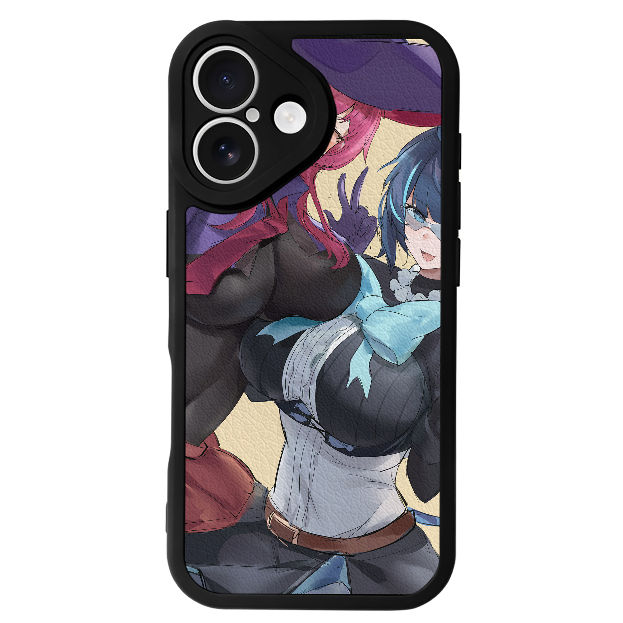 （画像用） 遊☆戯☆王 Yu-Gi-Oh! 【iPhone 16シリーズ対応】シリコンスマホケース（レザー調） 材質：シリコン